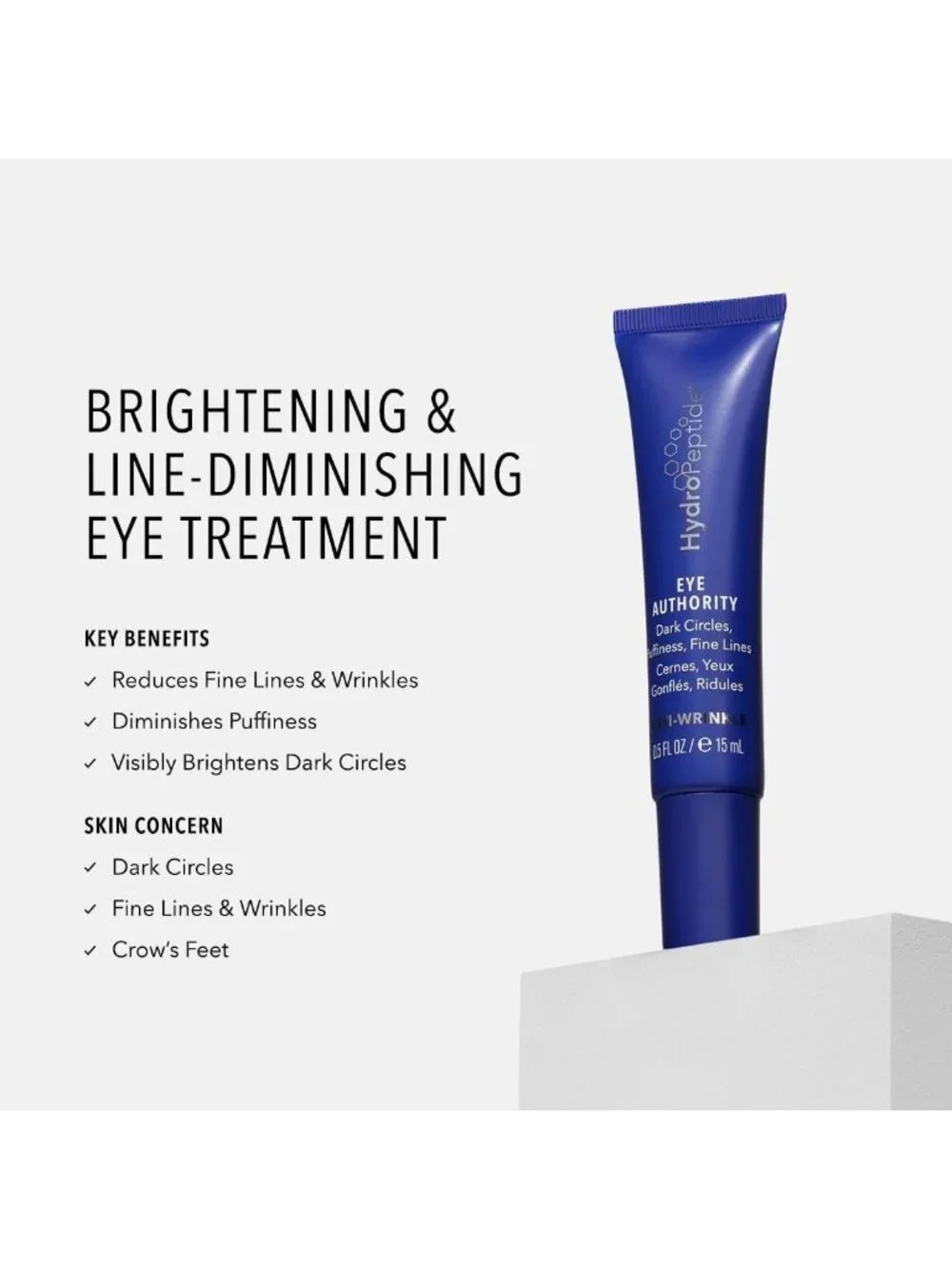 Brightening & De-Puffing Eye Cream - Reduces Fine Lines, Diminishes Puffiness